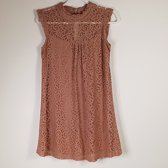 HeartSoul Dresses & Skirts - HeartSoul Lace Mini Dress Pink Size Medium